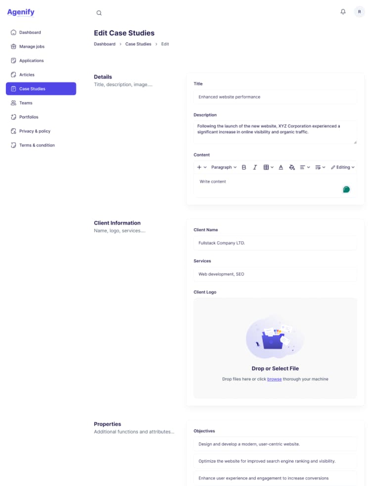 Edit case studies