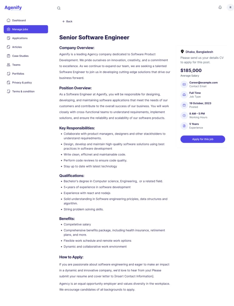 Job Details